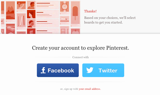 Pinterest открылся для свободной регистрации