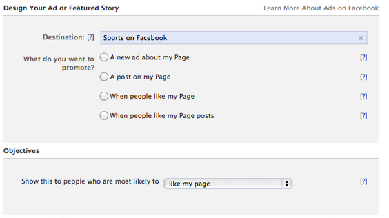 Facebook тестирует вариант более простого рекламного интерфейса