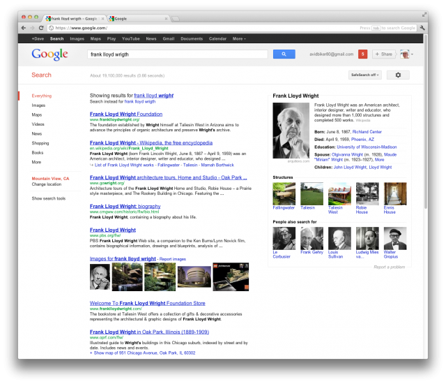 Google объявил о запуске семантического поиска