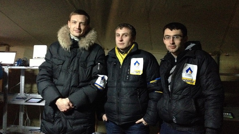 Украинские интернет-предприниматели установили на Евромайдане IT-палатку