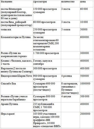 Продвижение Путина в Интернете обошлось бюджету в 290 млн. руб.