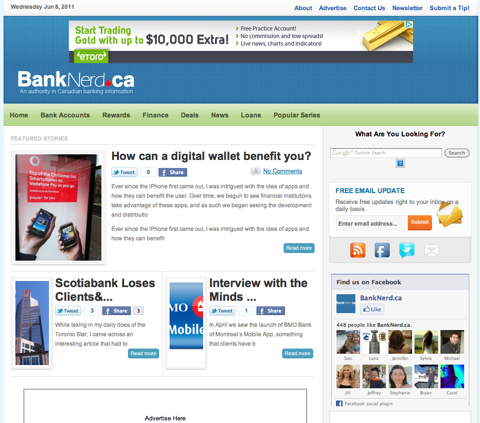 Критический обзор сайта BankNerd.ca