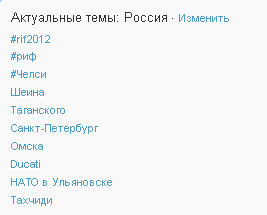 Хэштеги #rif и #риф лидируют в московских трендах Тwitter 