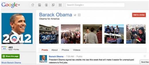 Президент с плюсом: Барак Обама присоединился к Google+