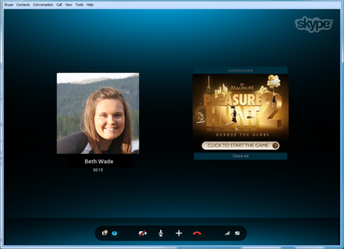 Бесплатная версия Skype теперь содержит рекламу в аудиозвонках