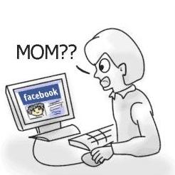 46% мам не позволяют детям видеть свои профили в Facebook полностью