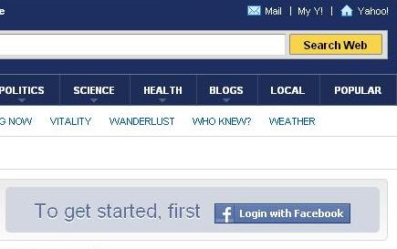 Yahoo! синхронизирует с Facebook всё больше своих сервисов