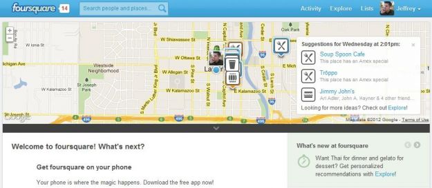 Foursquare хочет помериться силами с Yelp