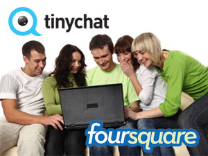 Foursquare и Tinychat набрали по 20 миллионов пользователей