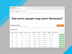 Как взять кредит под залог биткоина?